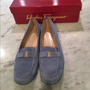 FERRAGAMO SUEDE LOAFERS